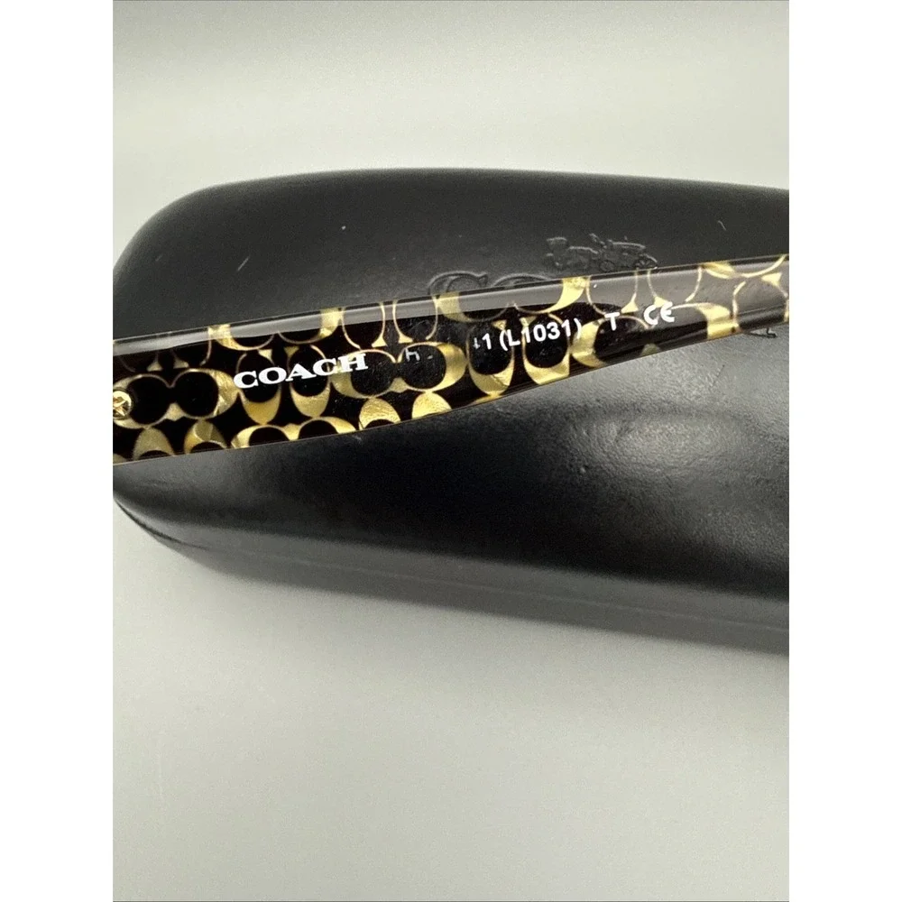 Coach HC8241 Authentic Sunglasses Dark Tortoise Brown Gradient Lens & Coach Case